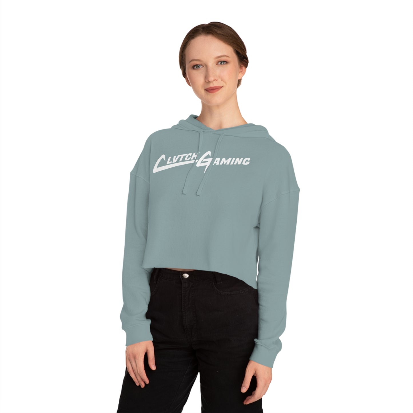 CLVTCH Cropped Hooded Sweatshirt