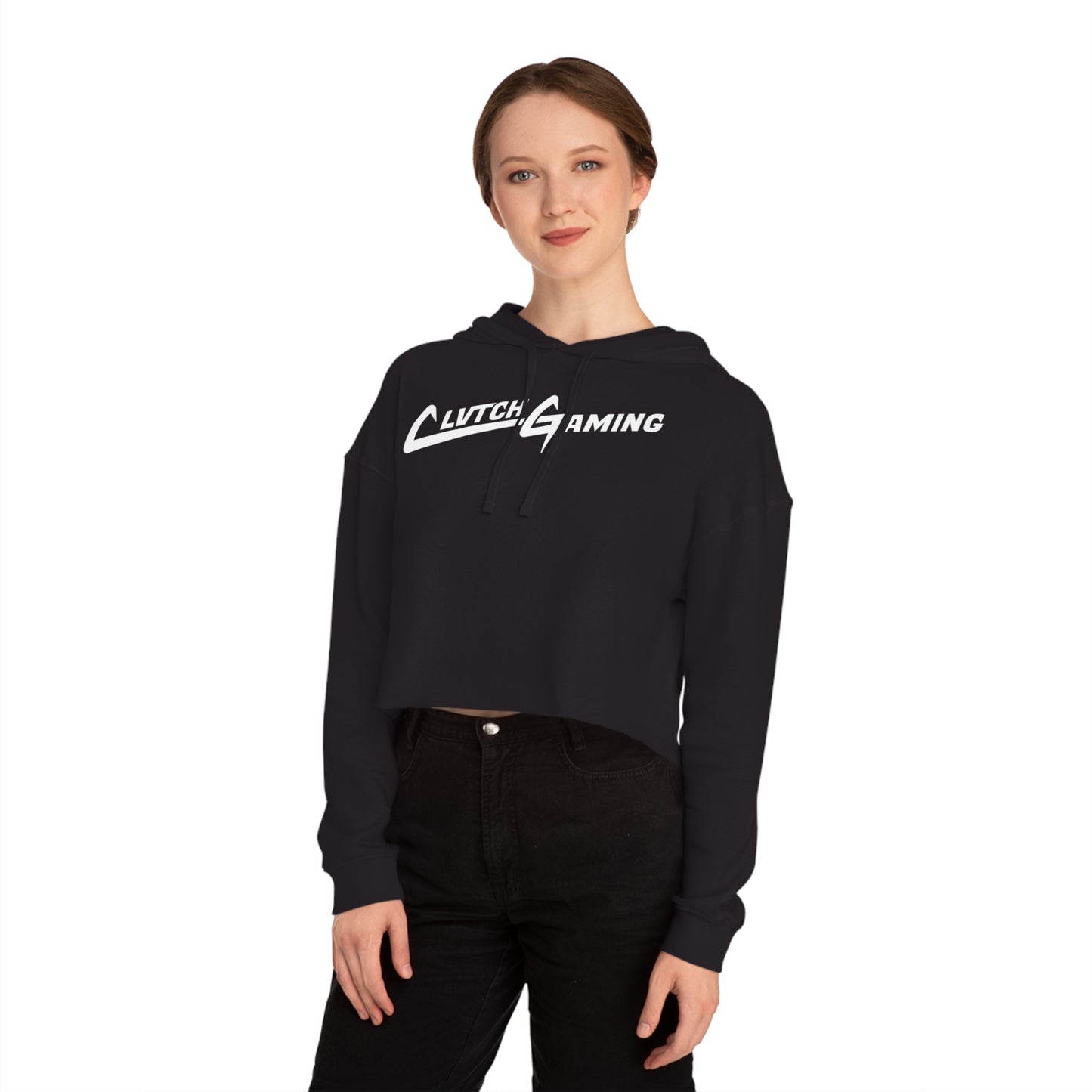 CLVTCH Cropped Hooded Sweatshirt